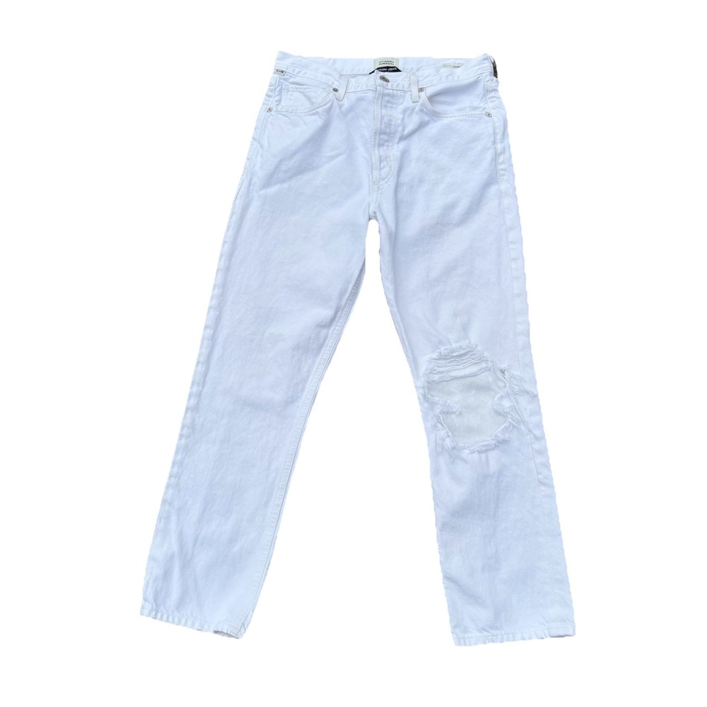 Citizens Of Humanity Charlotte Crop Jeans Women's 27x25 White Straight High Rise